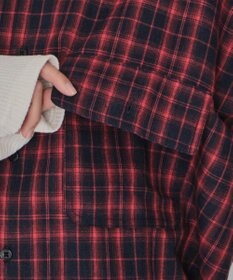 WEGO 【ユニセックス着用ITEM/MLサイズ展開】チェックレイヤードシャツ（LS）