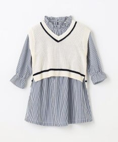 ANY KIDS ニットベスト × ワンピース セット