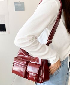 WEGO ポーチ付きランダムポケットデザインショルダー