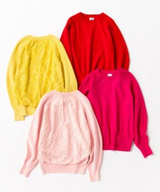 組曲 【選べる8色展開・春まで使える！】バックレースカラー ニット