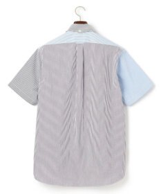 J.PRESS MEN 【クールマックス】クレイジーパターン サッカーシャツ/B.D.