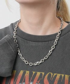 WEGO Mステンレスヘビーチェーンネックレス