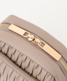 LA BAGAGERIE ランダムプリーツショルダーバッグ タテ