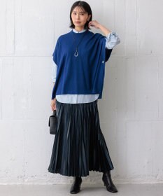 23区 【洗える】レザーライクプリーツ スカート