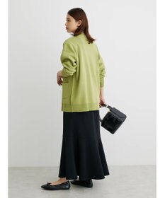 Green Parks ミドル丈モックネックカーディガン