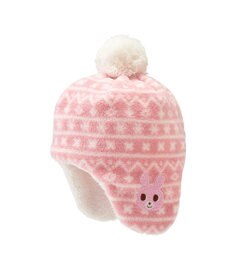 MIKI HOUSE HOT BISCUITS 【42-46cm】ぼん天付フリース素材の帽子