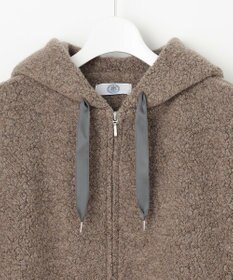 J.PRESS LADIES 【WEB限定カラーあり】パイルジャージー ジップアップ パーカー