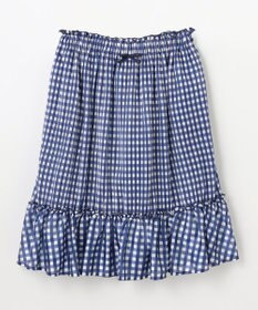 組曲 KIDS 【150-160㎝】ギンガムチェックプリーツ スカート