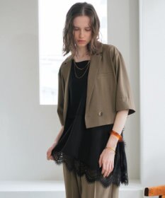 YECCA VECCA 2wayアシメデザインノースリーブブラウス