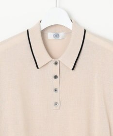 J.PRESS LADIES L 【洗える】ドライコットン ポロ ニット