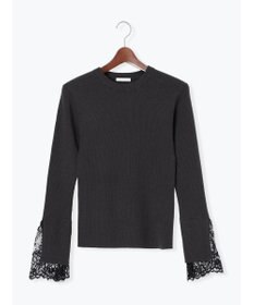 Te chichi レースカフスレイヤードニット