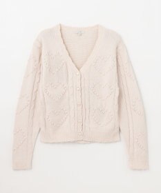 ANY KIDS ハート ニット カーディガン