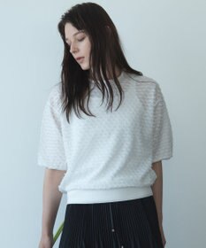 自由区 【カトリエムブーケ】Jacquard coupe シアージャカードニット
