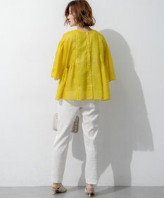 23区 【CanCam掲載】リネンレーヨンストレッチ テーパード パンツ