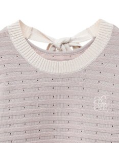 earth music&ecology 配色バックリボンプルオーバー