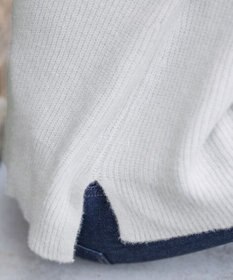 Tiaclasse L 【洗える】Vネック起毛ニットトップス