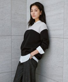 ICB 【洗える】 クリーンブロード バンドカラーシャツ