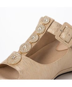 MODE ET JACOMO <D'ICI>ビジューモチーフTストラップサンダル