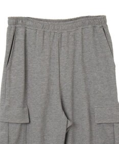 WEGO 【ウエストゴム/MLサイズ展開】ワイドカーゴスウェットパンツ