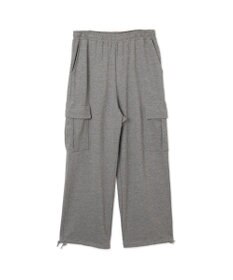 WEGO 【ウエストゴム/MLサイズ展開】ワイドカーゴスウェットパンツ