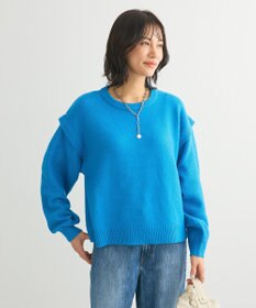 Green Parks 袖かのこニットプルオーバー