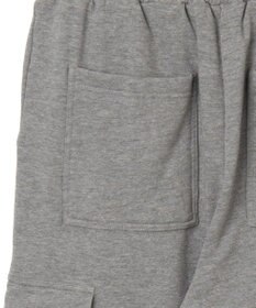 WEGO 【ウエストゴム/MLサイズ展開】ワイドカーゴスウェットパンツ