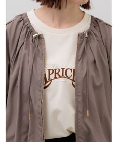 Te chichi ノーカラーギャザージップブルゾン