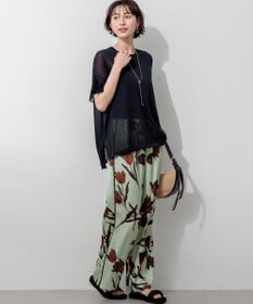 23区 VIOLAd'ORO ラフィアシート レザーコンビ ワンハンドルバッグ