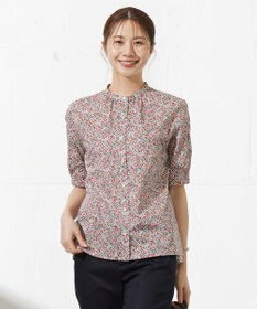 J.PRESS LADIES L 【洗える】LIBERTY Joanna Louise/Phoebe 前開き ブラウス
