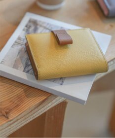 Atelier nuu 日本製 本革 バイカラーnoble 二つ折れウォレット