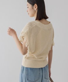 AMERICAN HOLIC 袖フリンジショート丈プルオーバー