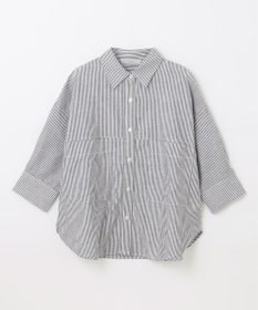 ANY 【洗濯機可能】ダブルポケット クロップドシャツ