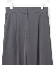 ICB 【接触冷感・UVケア・洗える】 ヴィスコースナイロンサテン ワイドパンツ