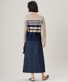 自由区 【洗える】コットンポリミドルゲージ ニット