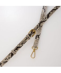 UNBILLION カシュカシュ cachecache / 1枚革風ショルダーベルト付ディテールトート