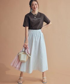 23区 【洗える】ボタニカル カラー Tシャツ