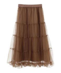 earth music&ecology チュールバルーンスカート