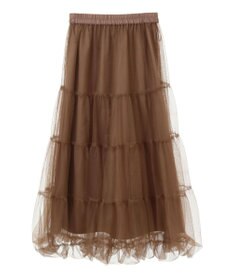 earth music&ecology チュールバルーンスカート