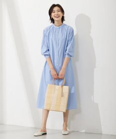 J.PRESS LADIES L 【WEB限定カラーあり・洗える・接触冷感・UVカット・イージーケア】 エステネージュストライプ ワンピース
