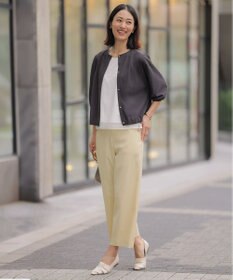 J.PRESS LADIES 【冷房対策に】シアードライトリコット クルーネック カーディガン
