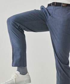 GOTAIRIKU 仕事で着られる 冷んやり綿パン【接触冷感/ストレッチ】ストレッチサマーポプリン