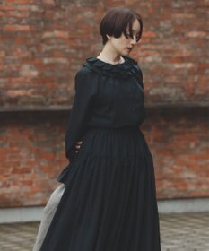 #Newans 【高山都さんコラボ】ダブルギャザーロングスカート