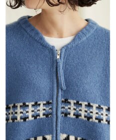 CRAFT STANDARD BOUTIQUE オルテガ柄ニットＺＩＰブルゾン