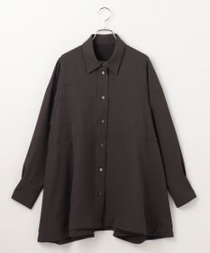 #Newans 【洗濯機可能】Aラインパネルチュニックシャツ