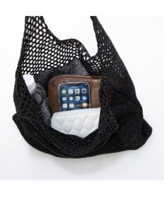 UNBILLION カシュカシュ cachecache / メタリック糸ホーボーバッグ