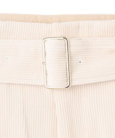 BEIGE， 【洗える】PASTEUR / ウエストベルト付きコーデュロイパンツ