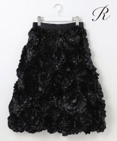 23区 【R(アール)】サテンエンブロイダリー スカート