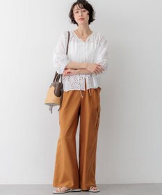 23区 【見上愛さん着用】ペーパーライクコンビ ショルダーバッグ (S)