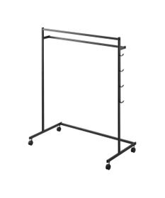 tower 収納力アップハンガーラック タワー 2段 ブラック