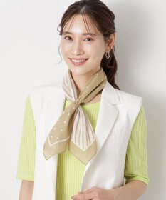 MOONBAT 【洗える/日本製】MACKINTOSH PHILOSOPHY チェックロゴ コットンスカーフ 65cm×65cm